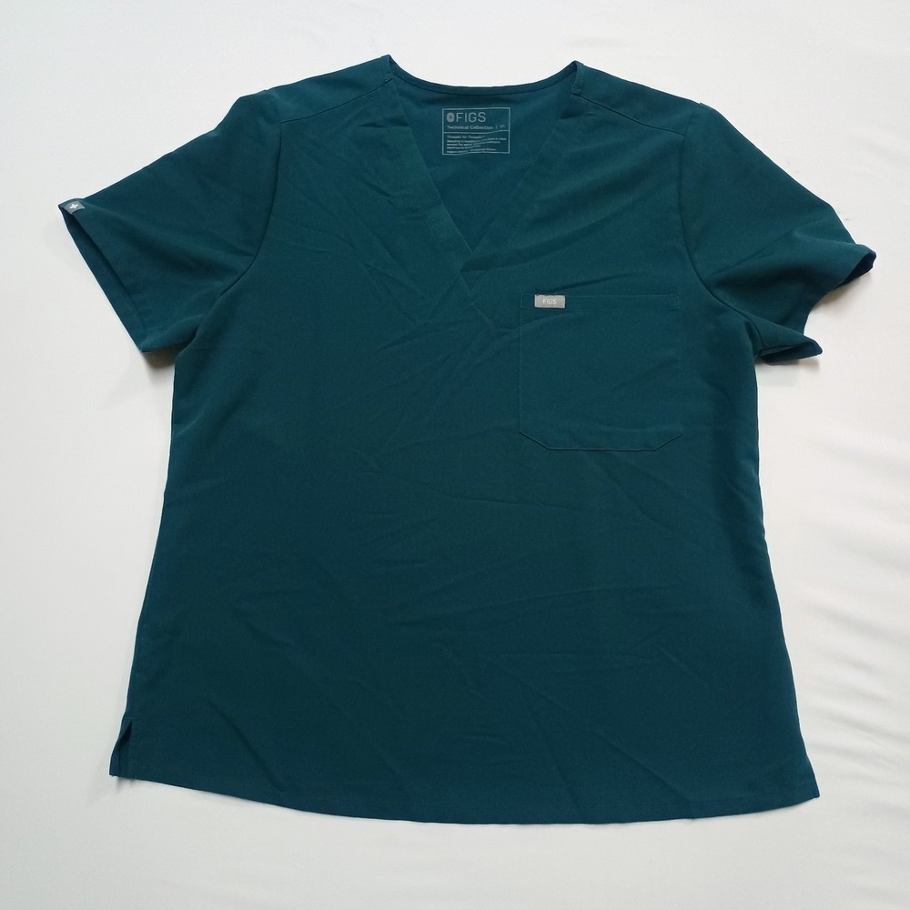 Figs Catarina Teal Scrub Top XL PO 3119 FW1000
